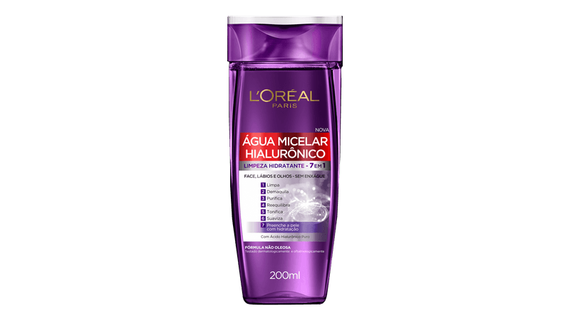 LOREAL AGUA MICELAR 200ML HIALURONICO