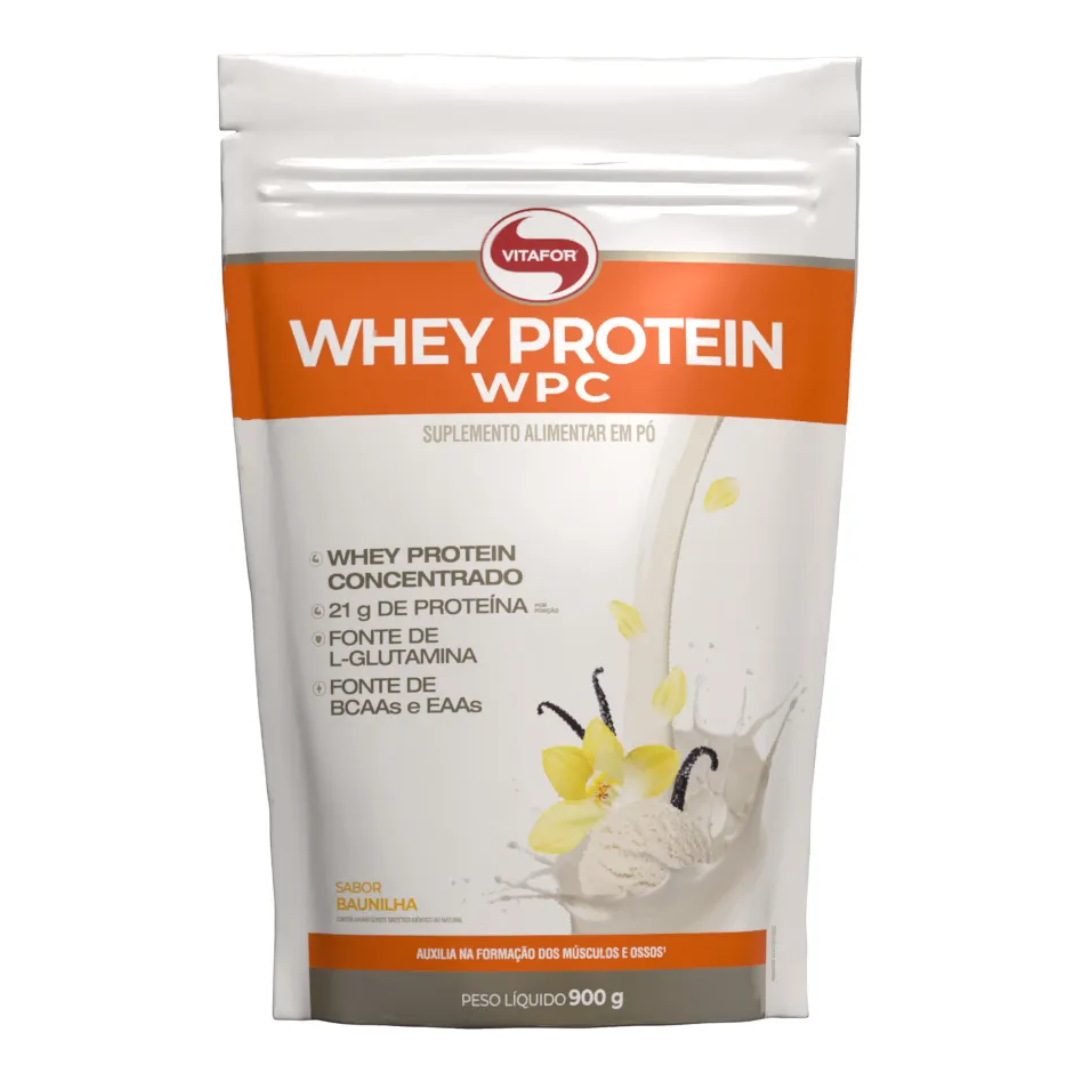 WHEY PROTEIN WPC 900G BAUNILHA VITAFOR