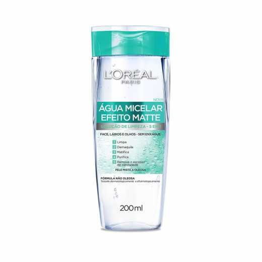 LOREAL AGUA MICELAR 200ML EFEITO MATTE