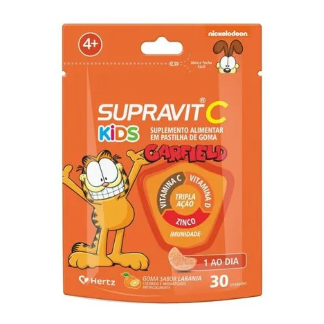 SUPRAVIT C KIDS GOMA C/30 LARANJA