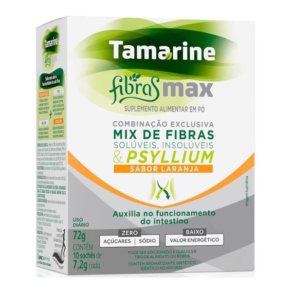 TAMARINE FIBRAS MAX C/10 SACHES LARANJA